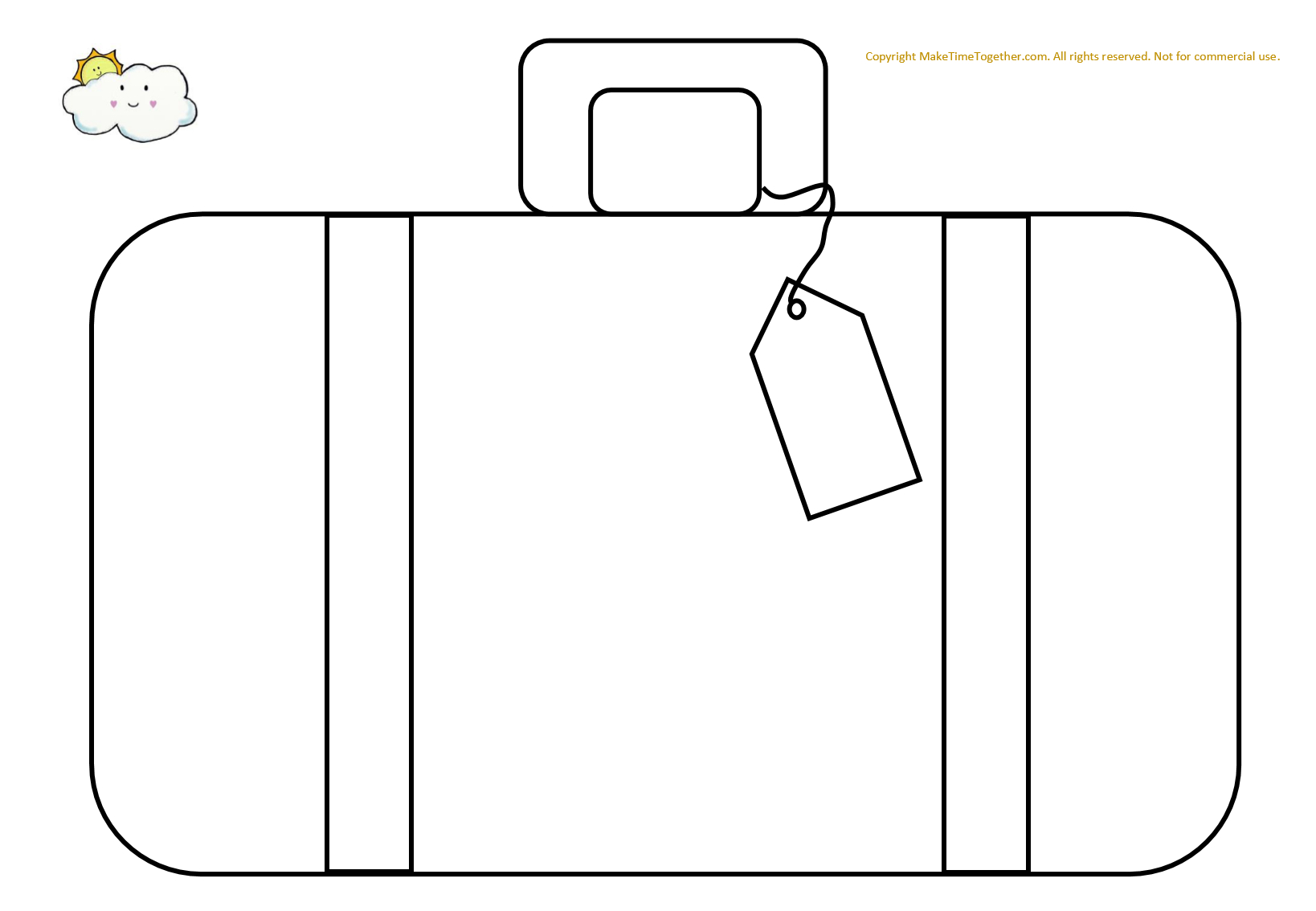 Suitcase Templates – Calep.midnightpig.co With Blank Luggage Tag Template