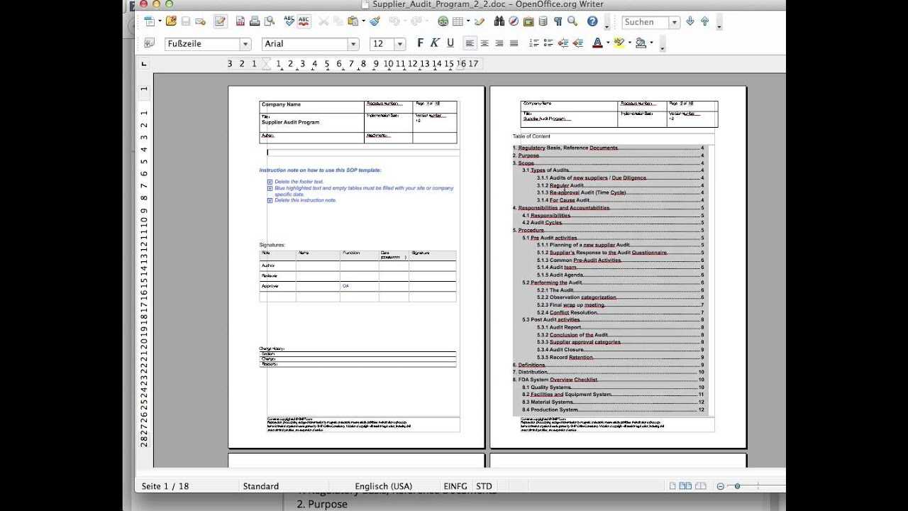Supplier Audit Program – Gmp Sop – Standard Operation Procedure Pertaining To Gmp Audit Report Template