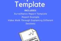 Surveillance Report Template with Private Investigator Surveillance Report Template