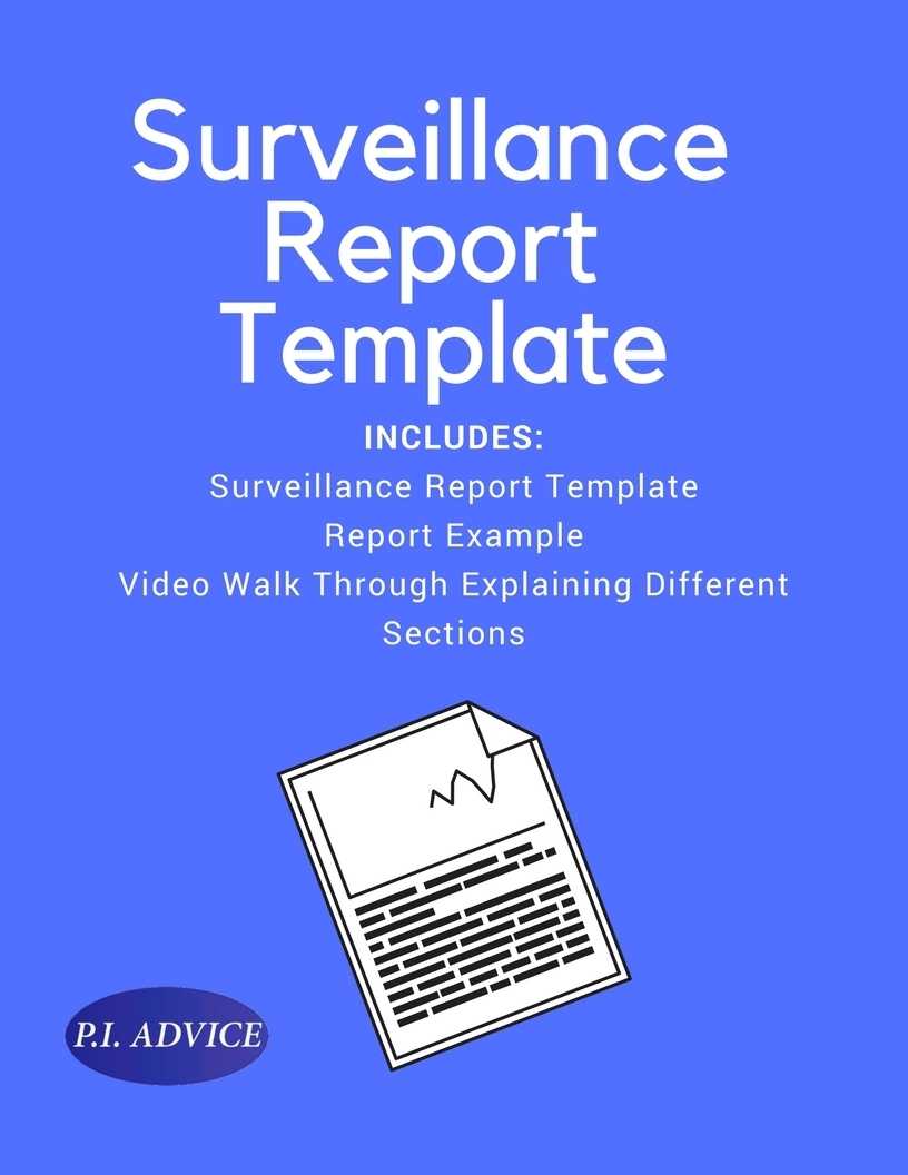 Surveillance Report Template With Private Investigator Surveillance Report Template