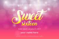 Sweet 16 Free Vector Art - (18,591 Free Downloads) with Sweet 16 Banner Template
