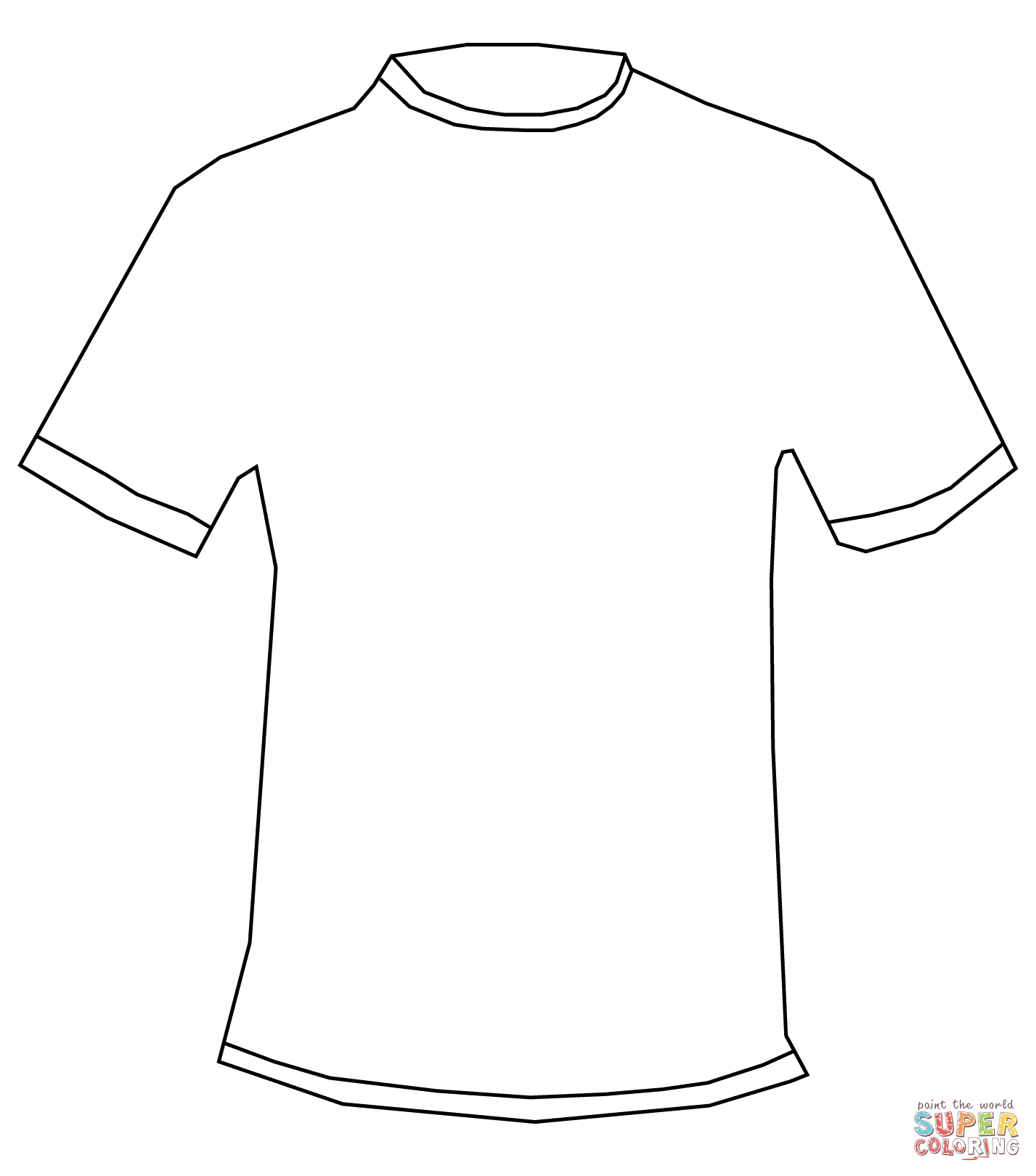 T Shirt Coloring Page | Free Printable Coloring Pages Intended For ...