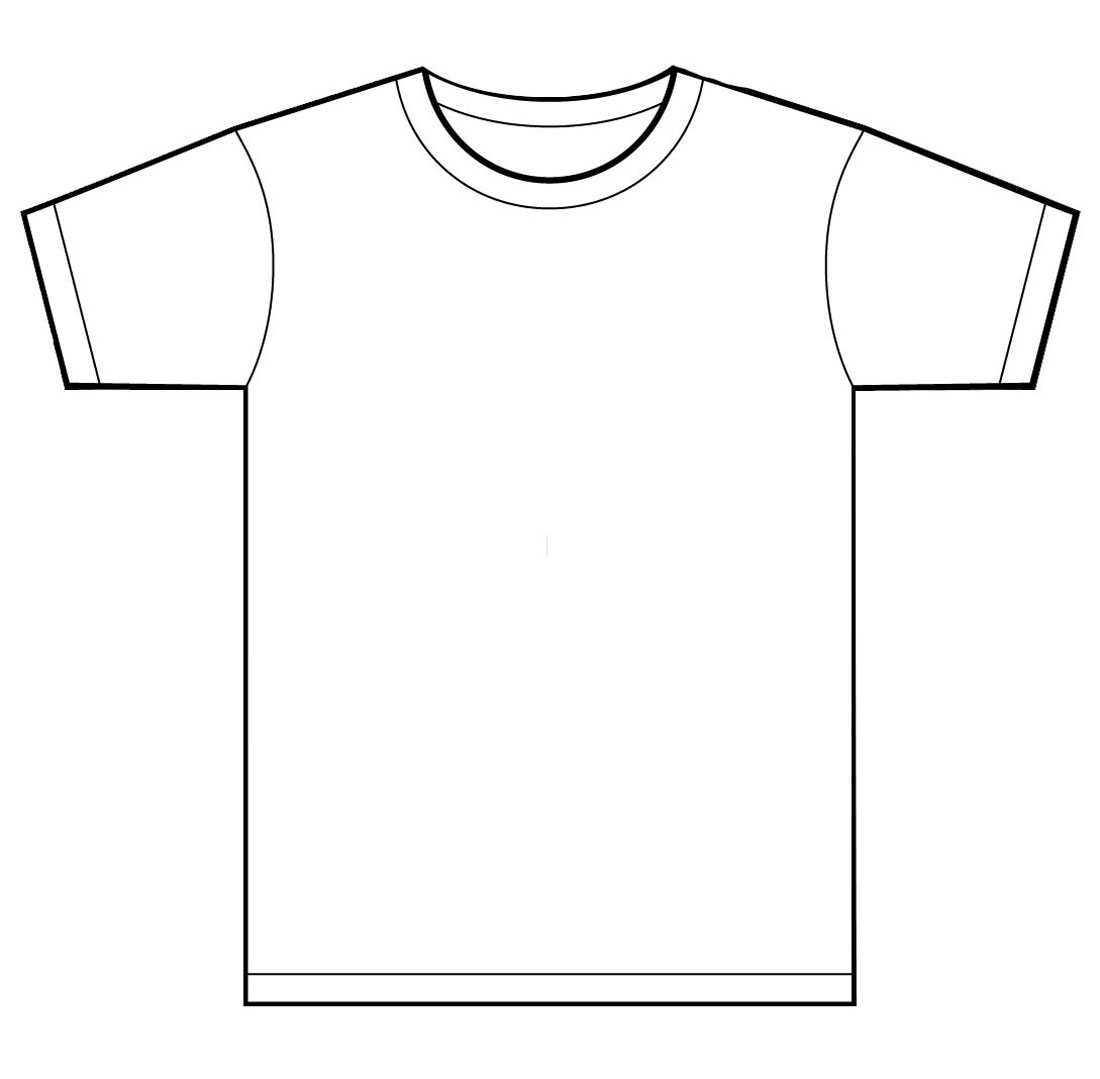 Blank T Shirt Template Front And Back Throughout Blank Tshirt Template
