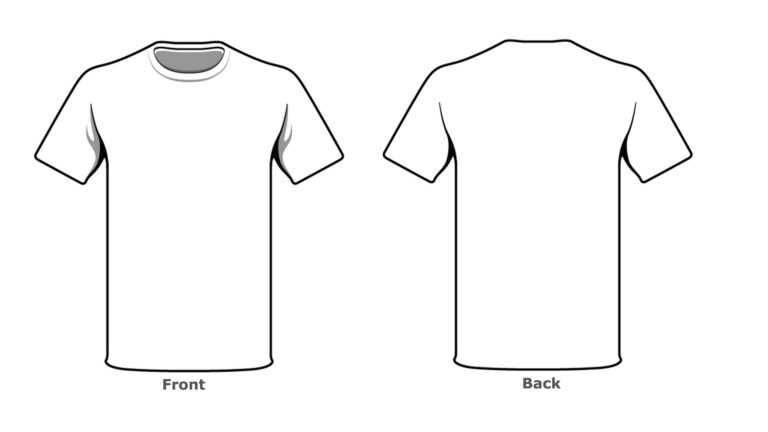 T Shirt Outline Worksheet 