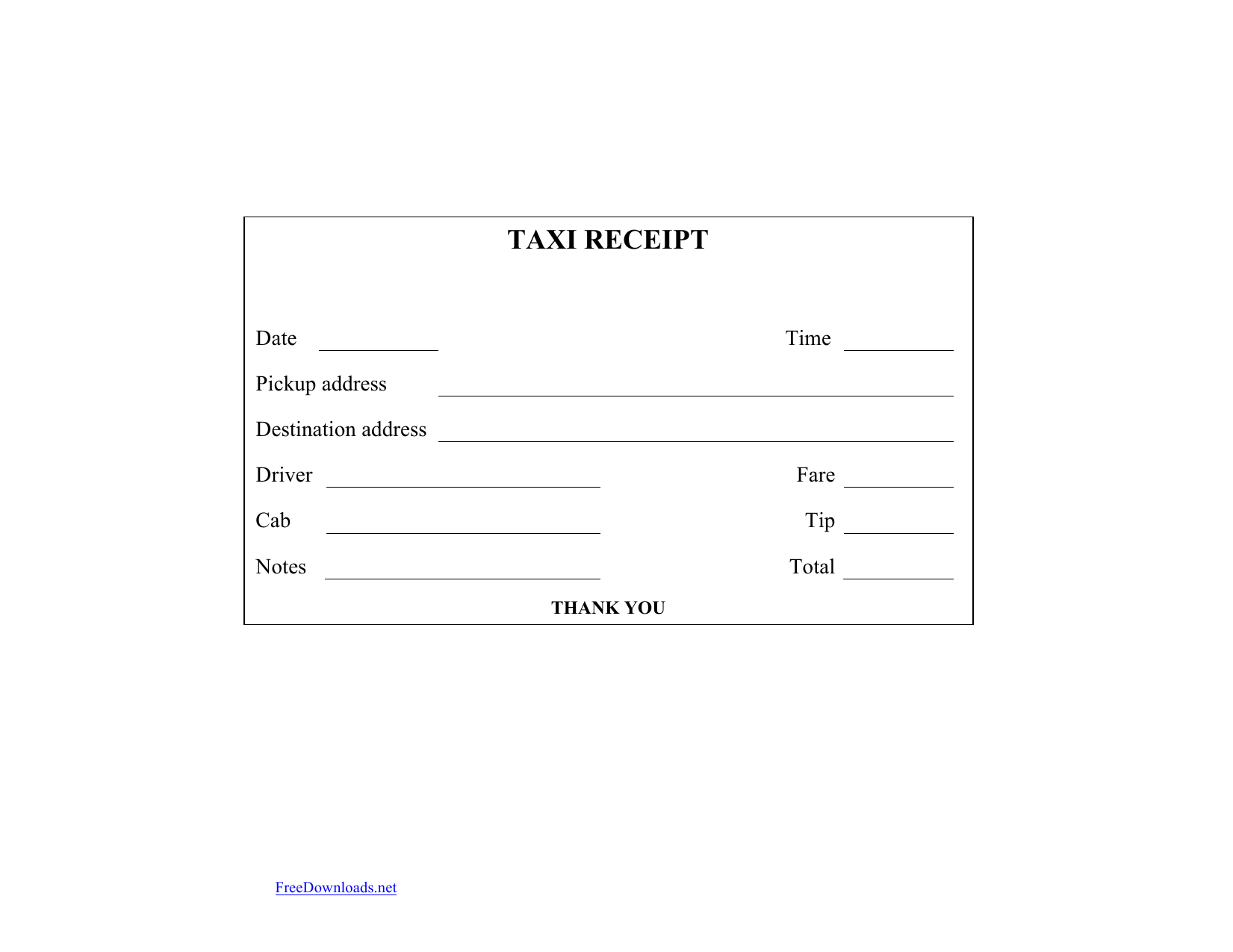 Taxi Receipt Pdf - Dalep.midnightpig.co Pertaining To Blank Taxi Receipt Template