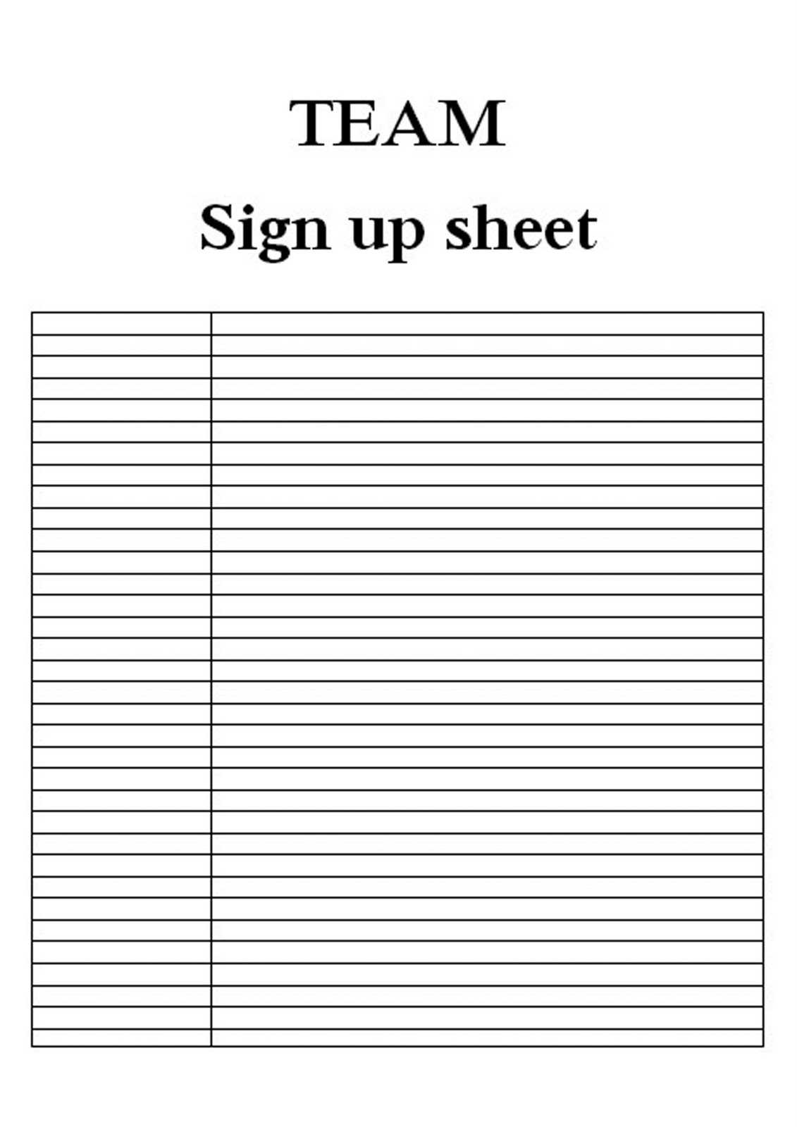 Team Sign Up Sheets – Calep.midnightpig.co Regarding Potluck Signup Sheet Template Word