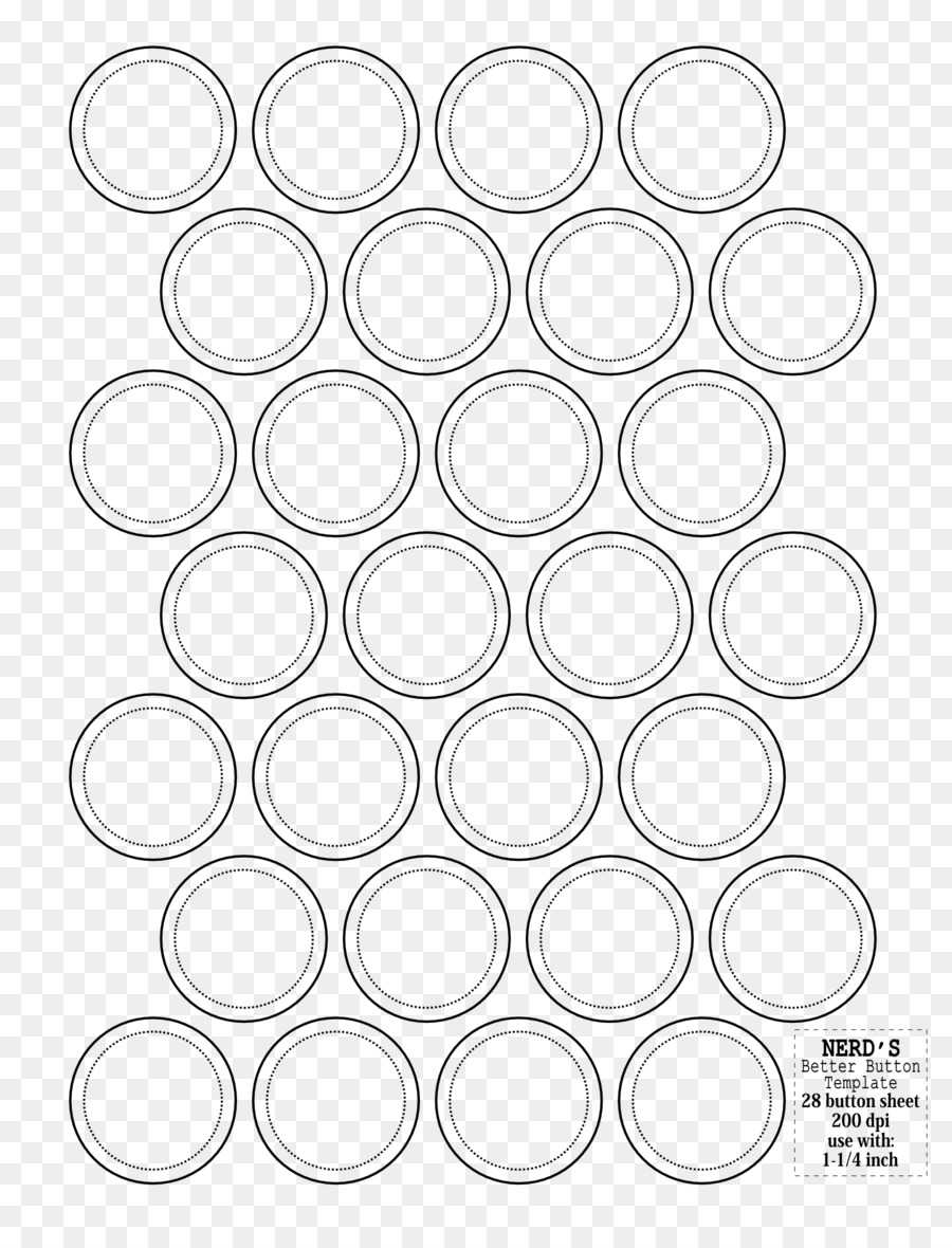 Template Circle Png Download - 1700*2200 - Free Transparent Inside Button Template For Word