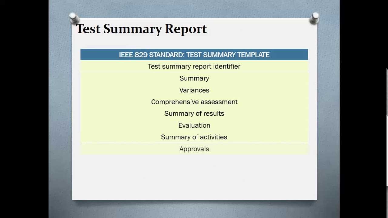 Test Summary Reports | Qa Platforms With Test Result Report Template