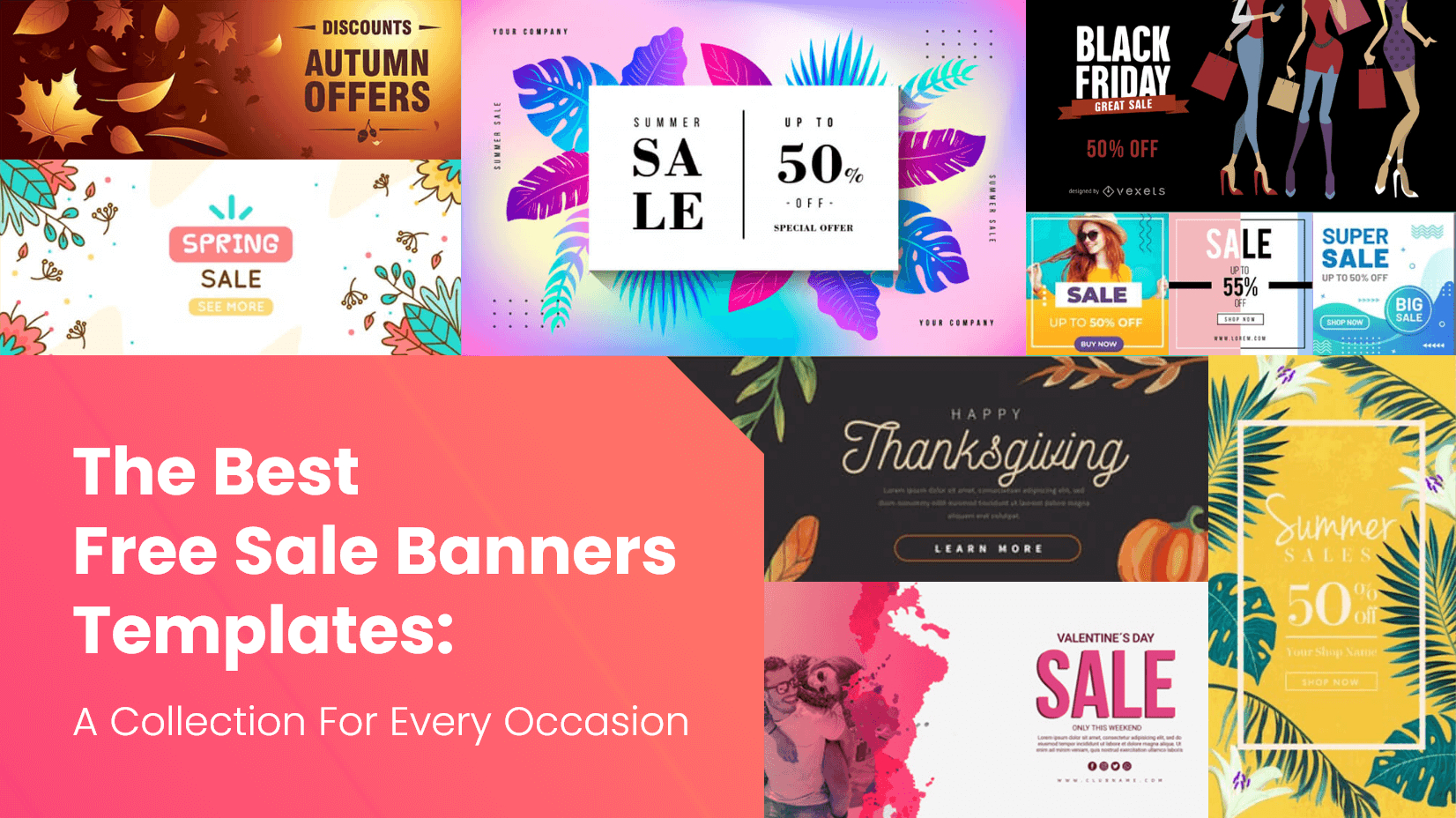The Best Free Sale Banners Templates: A Collection For Every With Regard To Free Website Banner Templates Download