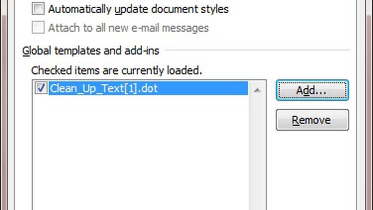 The Fast, Free Way To Clean Up Text In Ms Word – Cnet Within Personal Check Template Word 2003