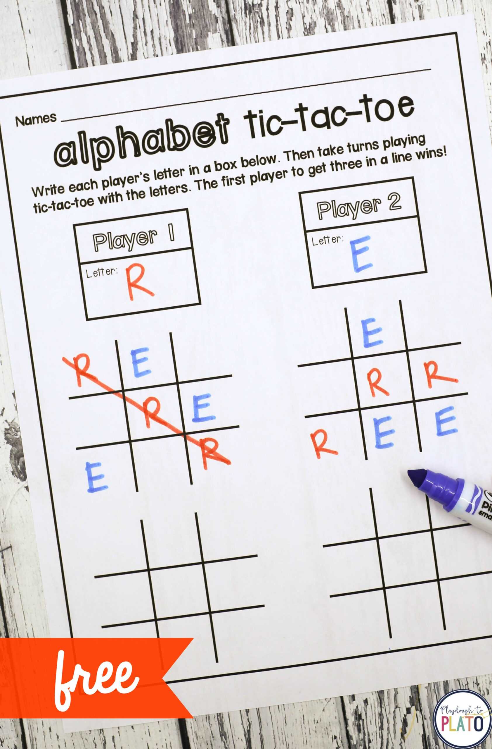 Tic Tac Toe – Playdough To Plato Within Tic Tac Toe Template Word