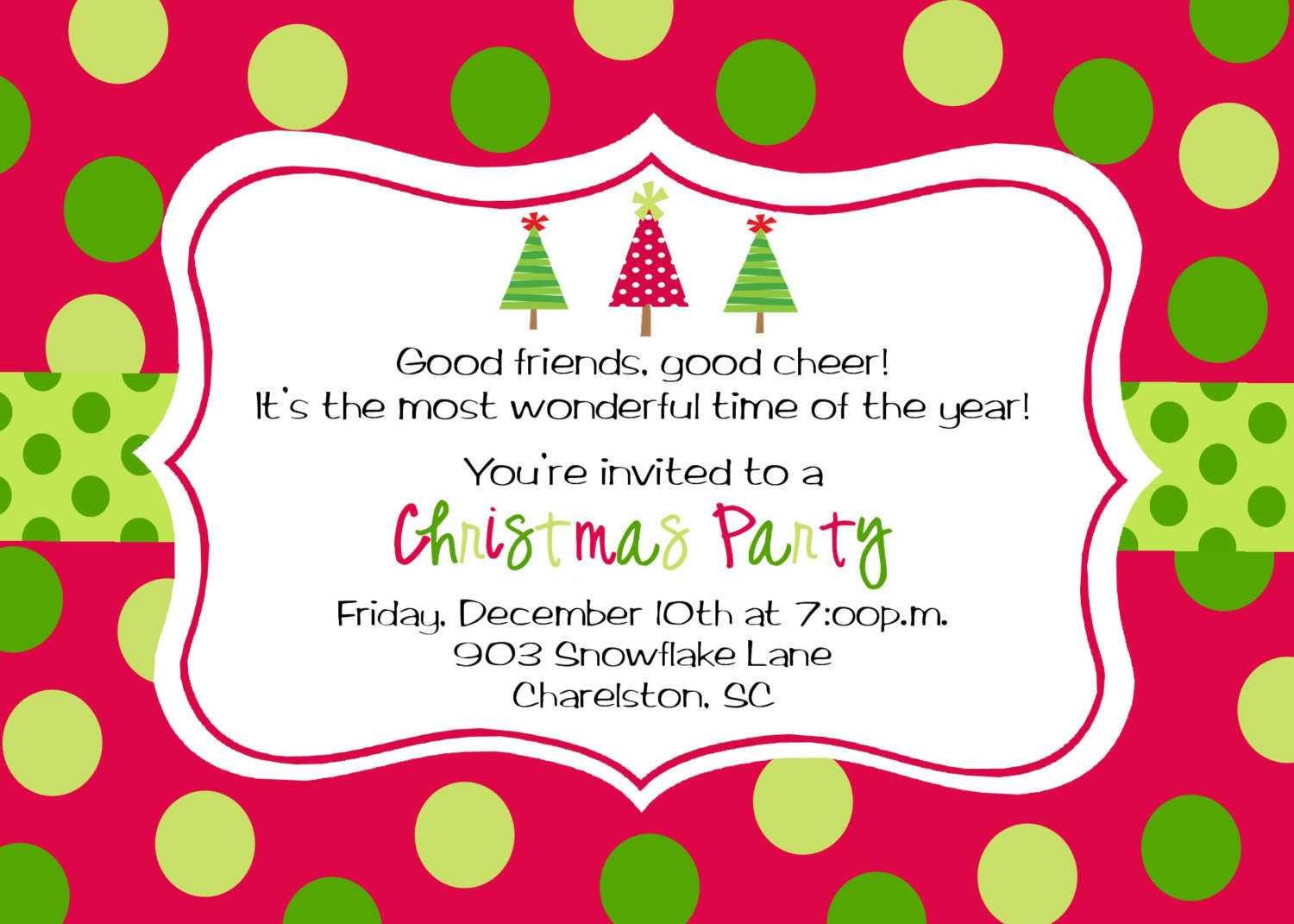Ticket Invitation Templates] – 20 Images – 7 Promise To Pay Regarding Free Christmas Invitation Templates For Word