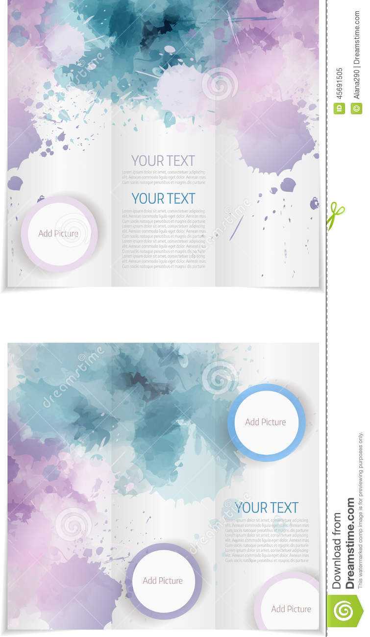Tri Fold Brochure Template Stock Vector. Illustration Of Pertaining To Microsoft Word Pamphlet Template
