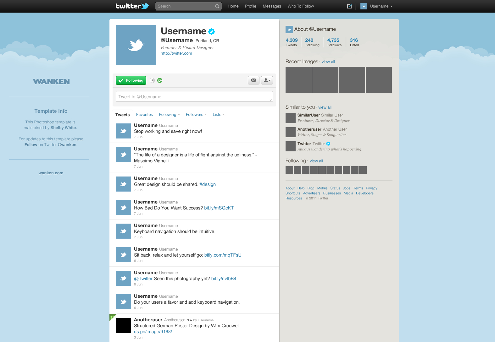 Twitter Post Template – Dalep.midnightpig.co Inside Blank Twitter Profile Template
