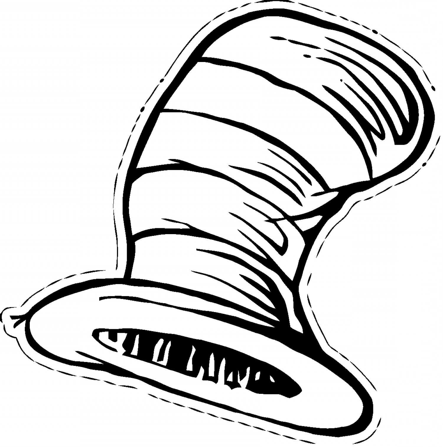 Unique Cat And The Hat Coloring Page Celebrate Dr Seuss Pertaining To Blank Cat In The Hat Template