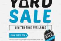 Unique Yard Sale Flyer Template with Yard Sale Flyer Template Word