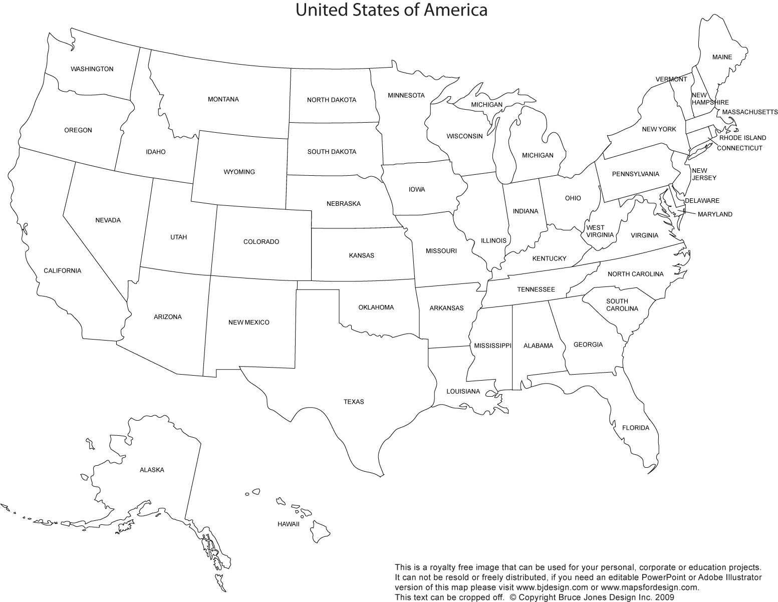 Us And Canada Printable, Blank Maps, Royalty Free • Clip Art With Blank Template Of The United States