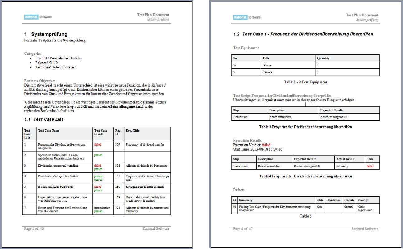 Using Ibm Rational Publishing Engine To Generate Compliance For Dr Test Report Template