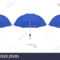 Vector 3D Realistic Render Blue Blank Umbrella Icon Set Within Blank Umbrella Template