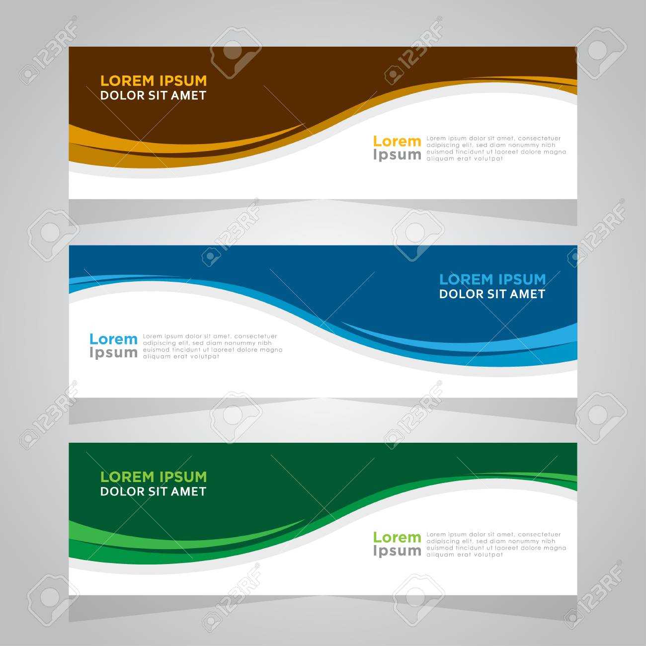 Vector Abstract Design Web Banner Template. Web Design Elements.. Regarding Website Banner Design Templates