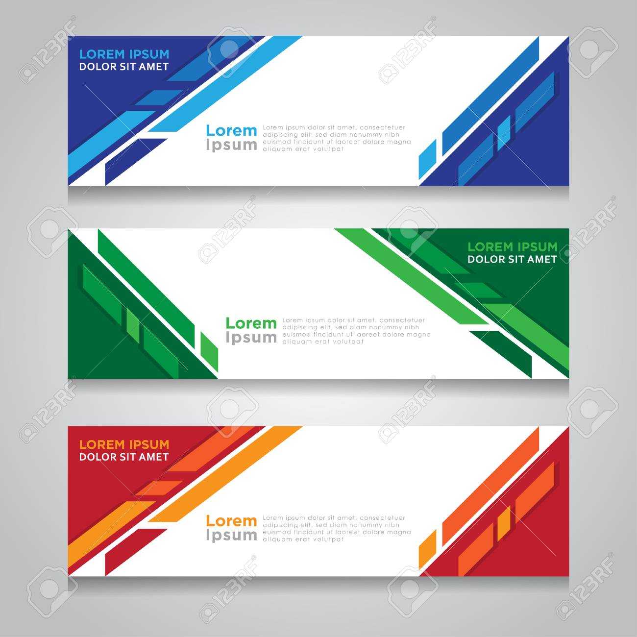 Vector Abstract Design Web Banner Template. Web Design Elements.. Within Website Banner Design Templates