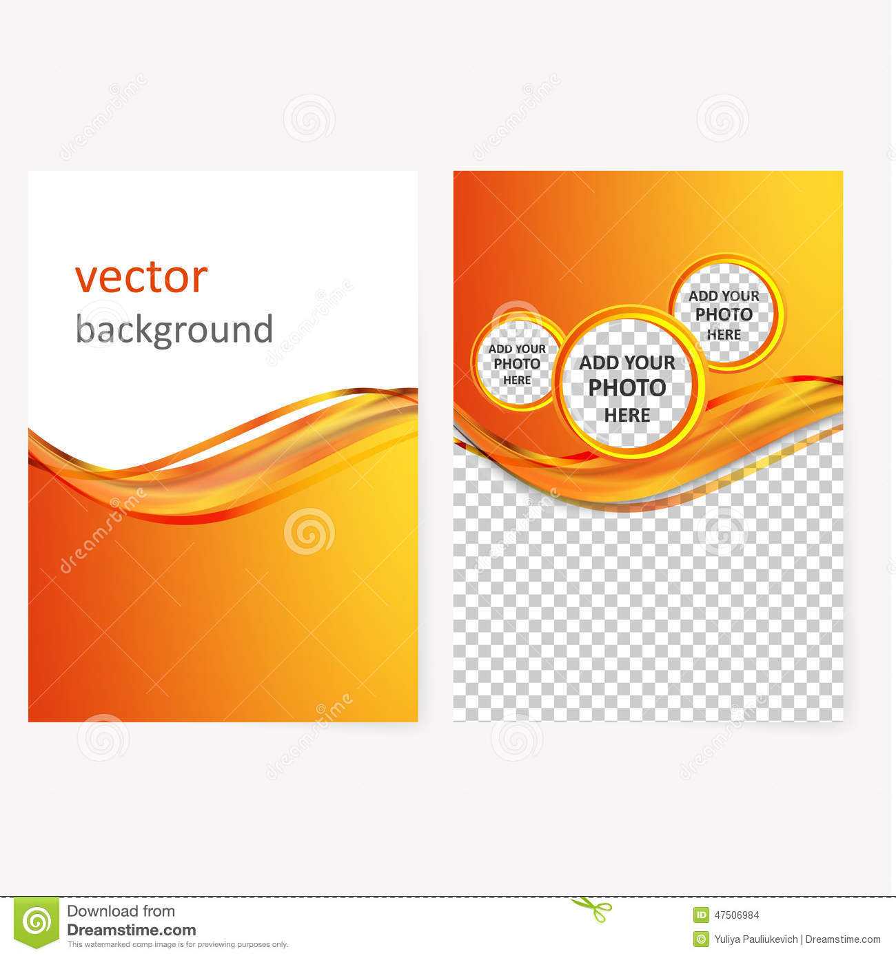 Vector Business Brochure, Flyer Template Stock Vector Inside Blank Templates For Flyers