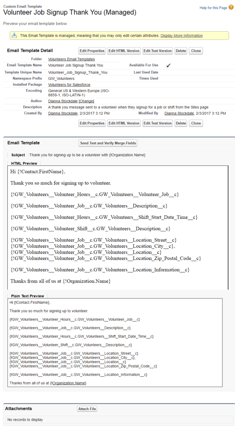 Volunteer Report Template