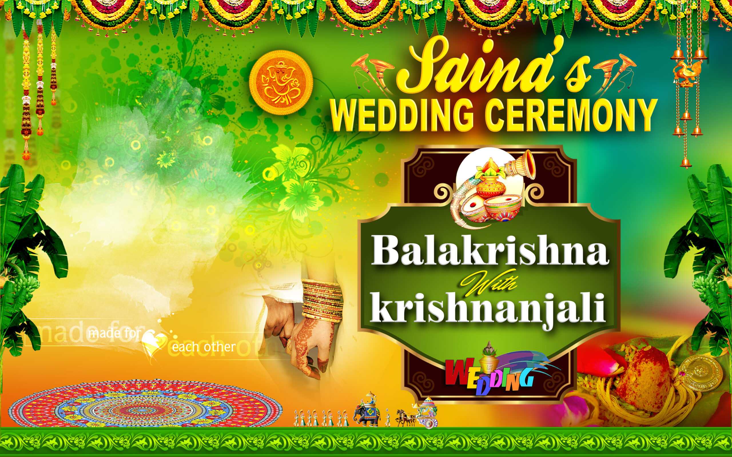 Wedding Flex Banner Design Psd Free Downloads – Naveengfx In Wedding Banner Design Templates