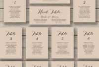 Wedding Seating Chart Template - Printable Seating Chart intended for Wedding Seating Chart Template Word