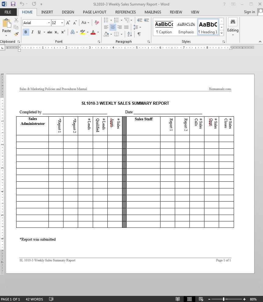 Weekly Sales Report Format – Calep.midnightpig.co Throughout Test Summary Report Excel Template