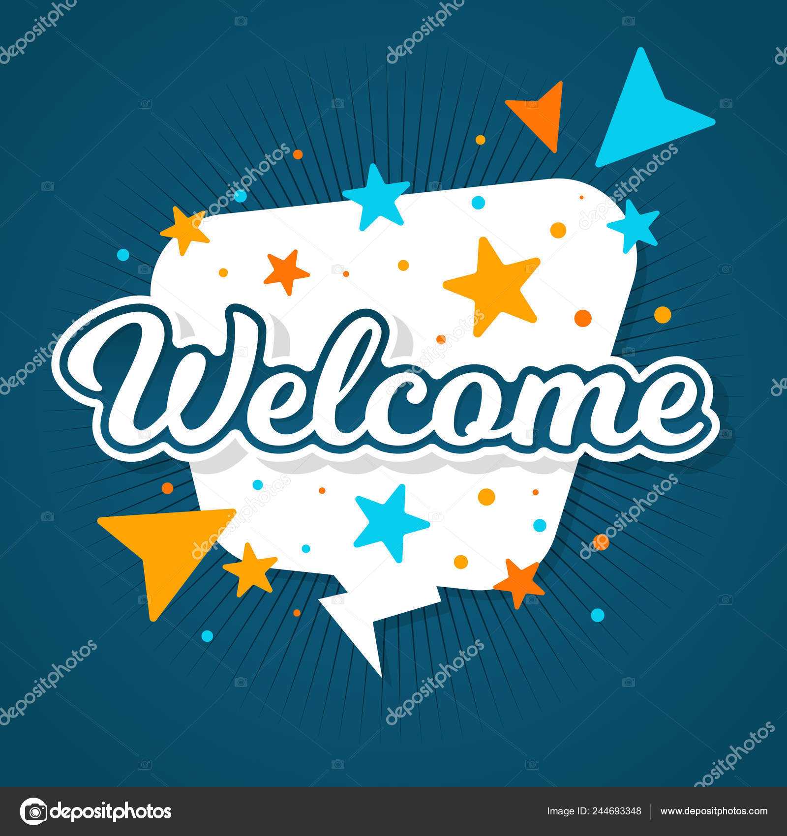 Welcome Letters Banner Flowing Liquid Shapes Template Design Pertaining To Welcome Banner Template