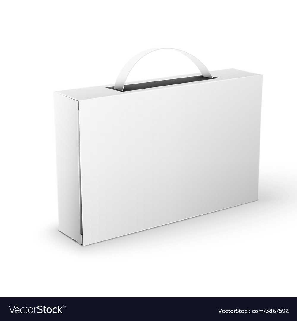 White Product Package Box Mock Up Template Pertaining To Blank Suitcase Template