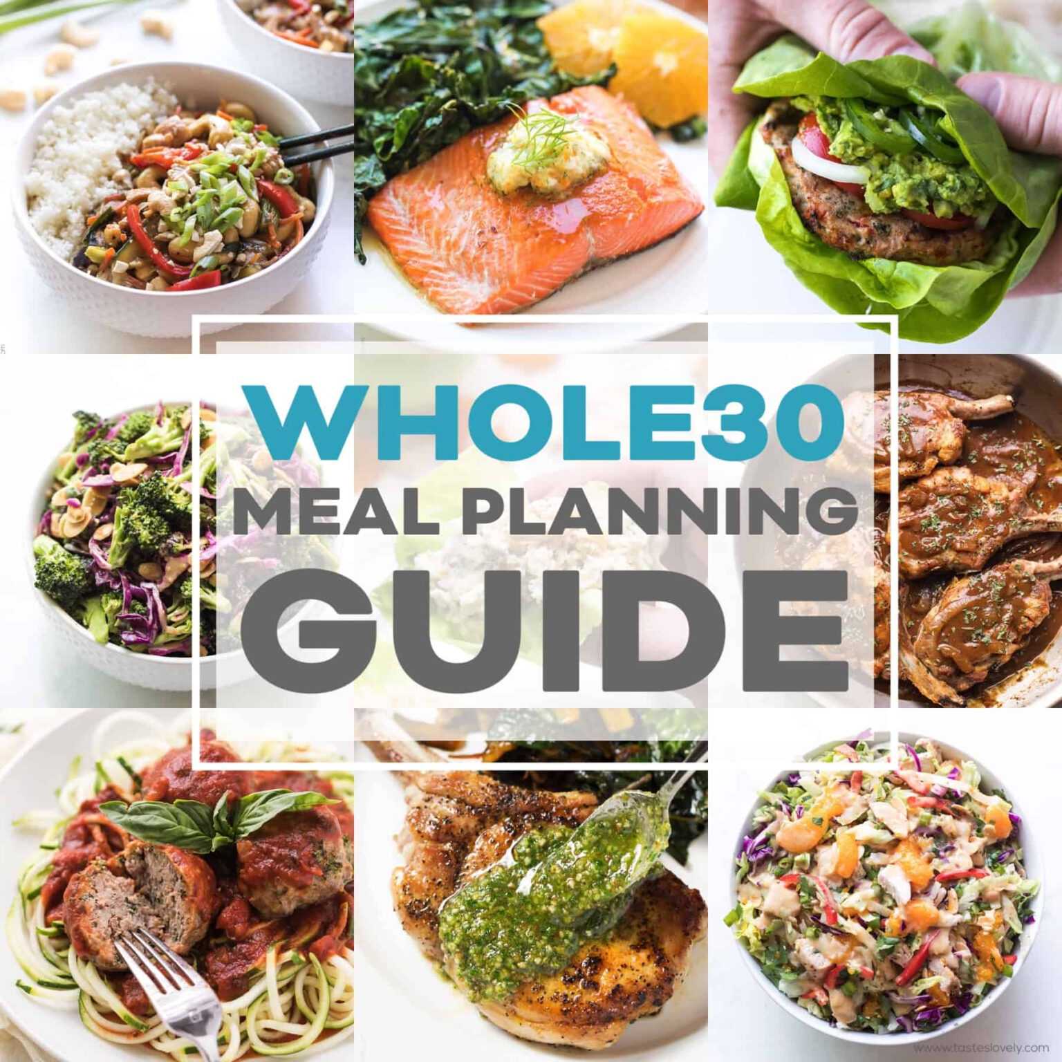 Whole30 Meal Planning Template Guide – Tastes Lovely Intended For Menu ...