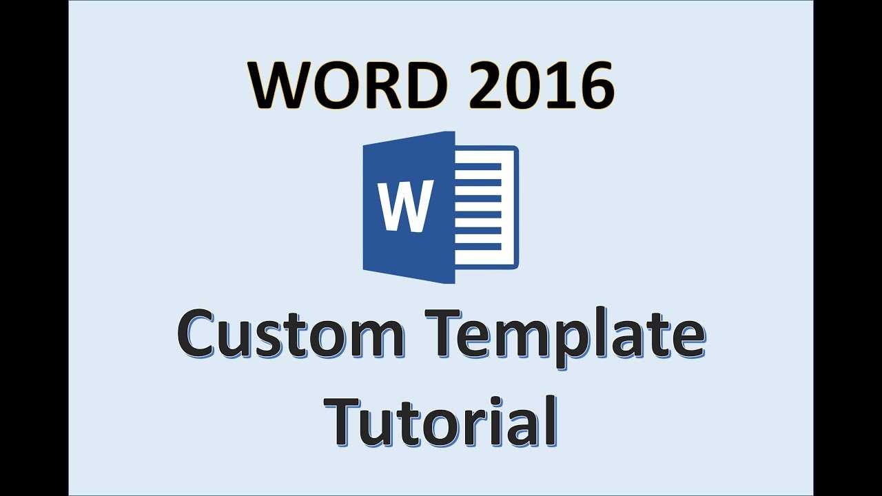Word 2016 – Creating Templates – How To Create A Template In Ms Office –  Make A Template Tutorial Inside What Is A Template In Word