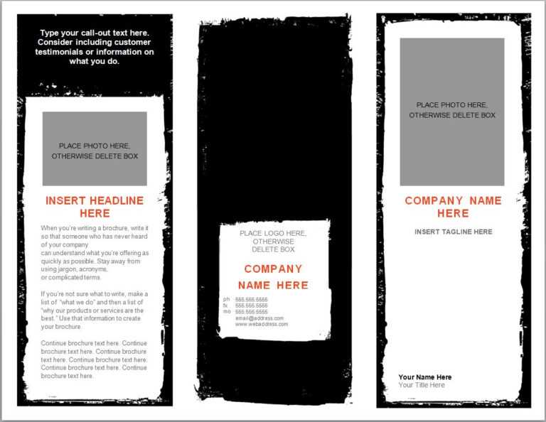 Image 5 for Free Brochure Templates For Word 2010