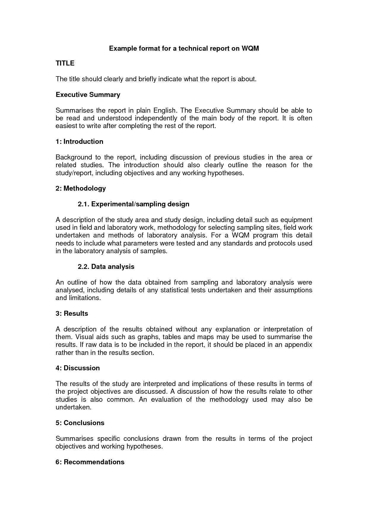 Word Technical Report Template – Careercalling Inside Template For Technical Report