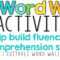 Word Wall Activities To Help Fluency And Comprehension Throughout Personal Word Wall Template