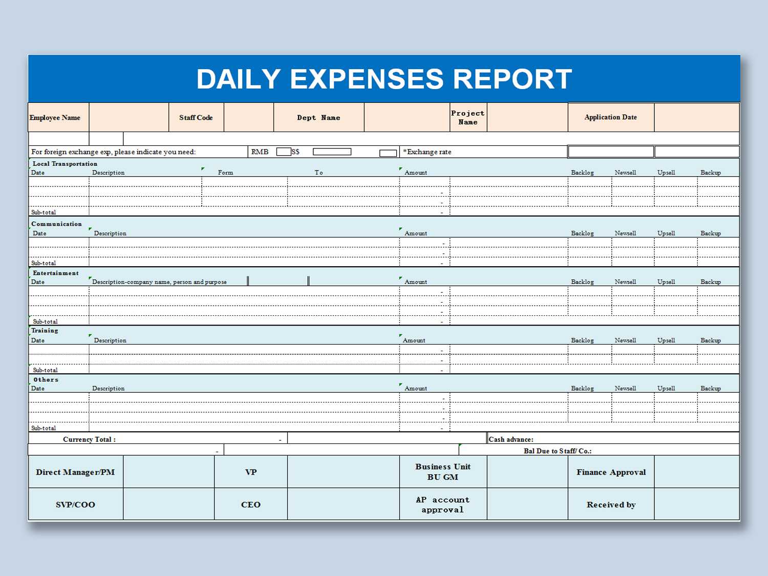 Wps Template – Free Download Writer, Presentation For Daily Expense Report Template