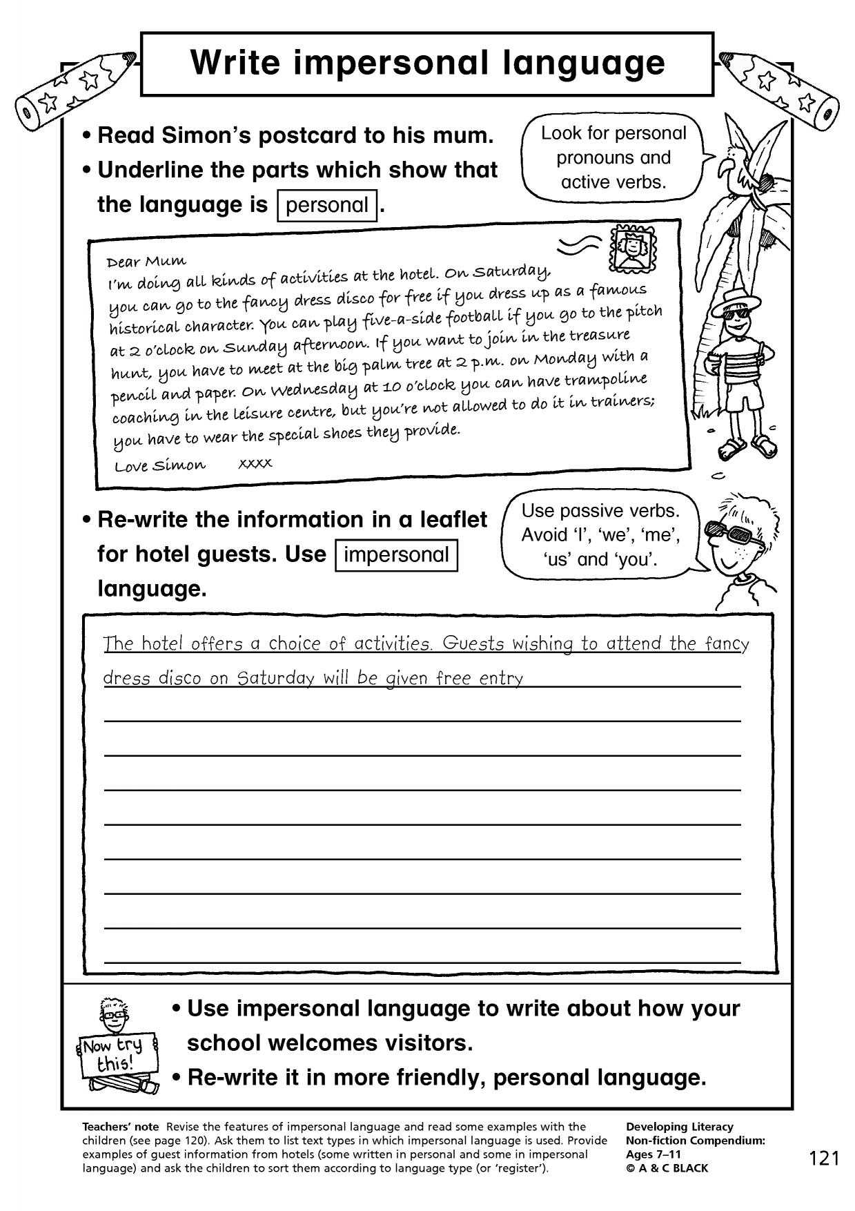 Writing Composition Resources For Fs, Ks1 And Ks2 – Teachit In Report Writing Template Ks1