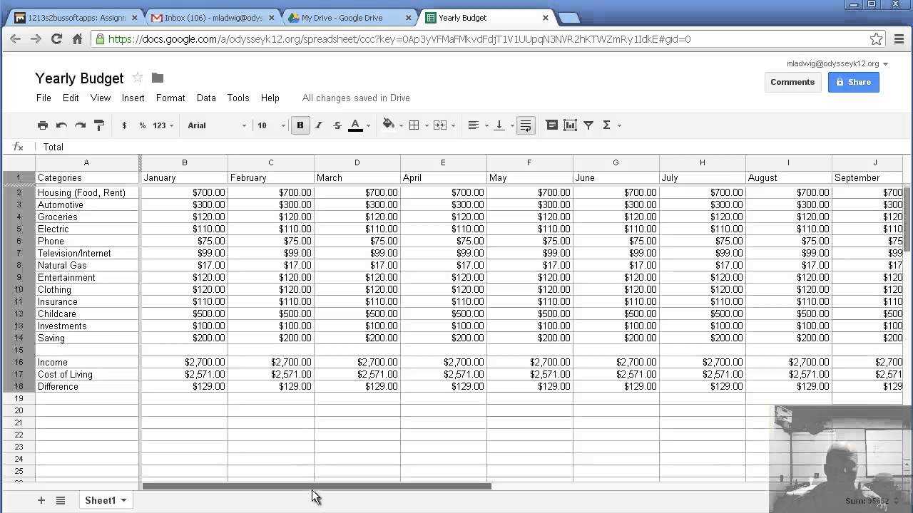 Yearly Expenses Spreadsheet Maxresdefault Making Budget With Within Annual Budget Report Template