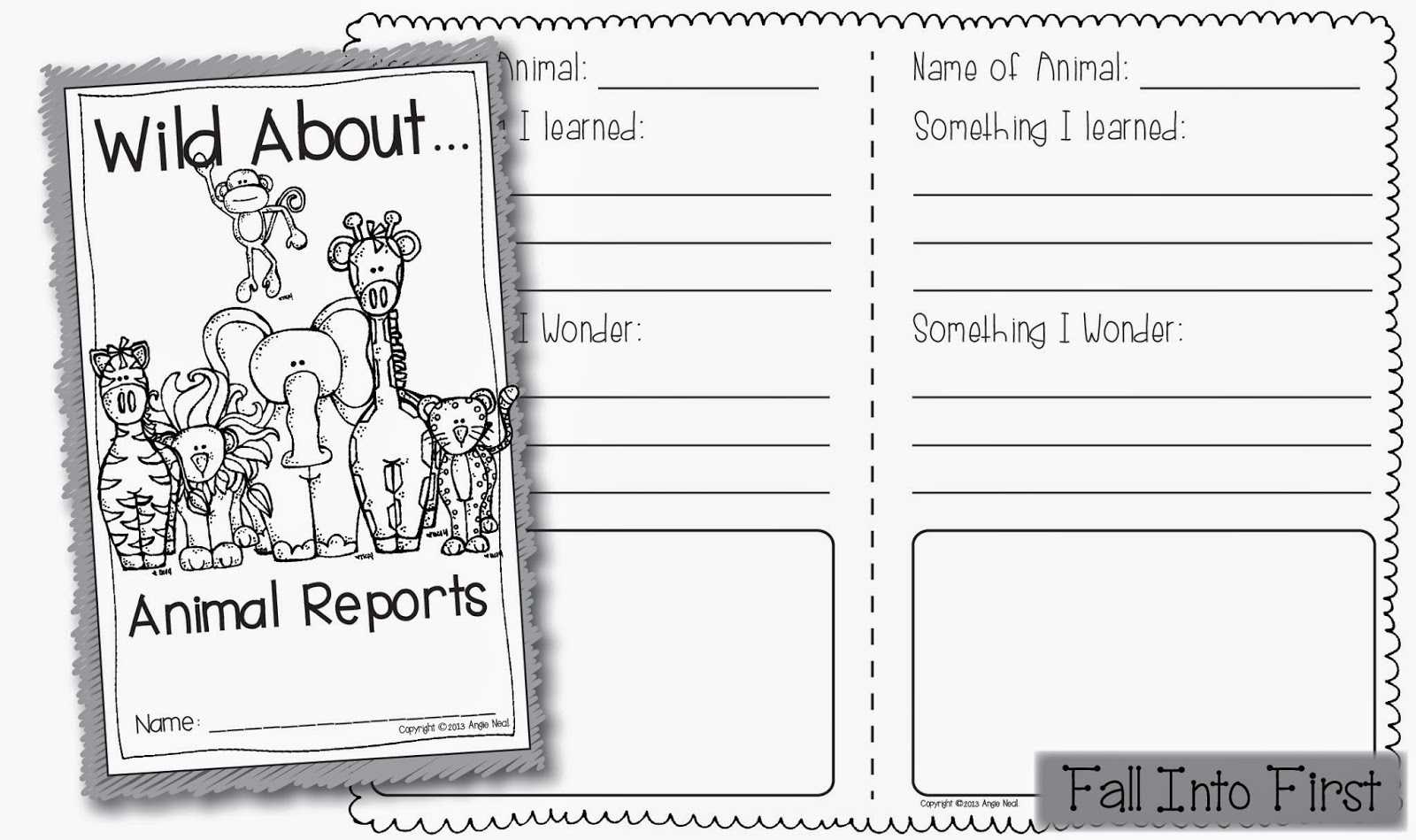 Zoo Animal Worksheet For 2Nd Grade | Printable Worksheets Within Animal Report Template